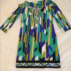 Fitted colorburst mini dress